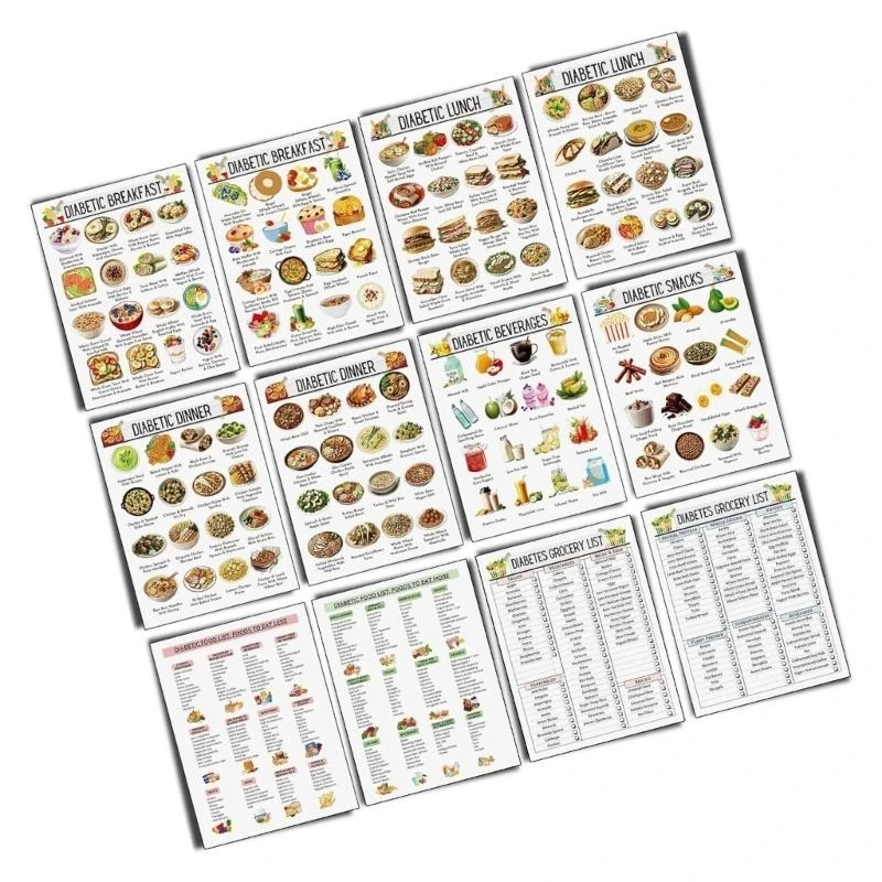 Y5LB 12Pieces Diabetes List Diabetes Grocery Shopping List Diabetes Chart
Y5LB 12Pieces Diabetes List Diabetes Grocery Shopping List Diabetes Chart