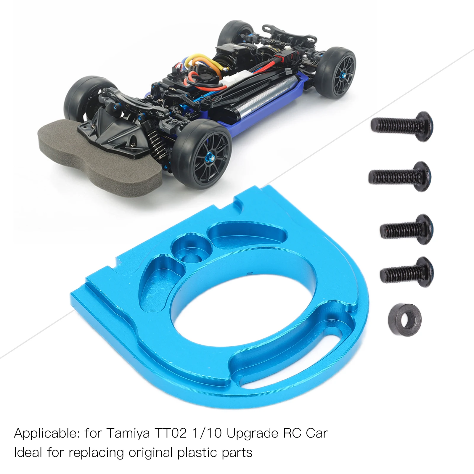 RC Metal Aluminium Alloy Motor Mount for Tamiya TT02 1/10 RC Car Upgrade Accessories RC Metal Motor Mount for Tamiya TT02
RC Metal Aluminium Alloy Motor Mount for Tamiya TT02 1/10 RC Car Upgrade Accessories RC Metal Motor Mount for Tamiya TT02