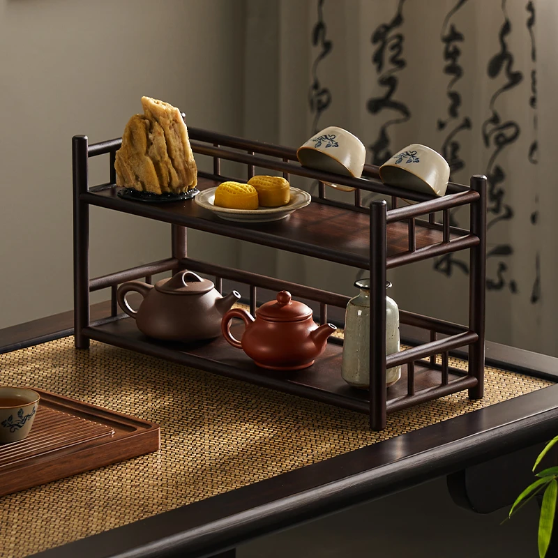 Teacup shelf Chinese small Bogu rack tea set teapot storage rack desktop ornament retro shelf display rack
Teacup shelf Chinese small Bogu rack tea set teapot storage rack desktop ornament retro shelf display rack