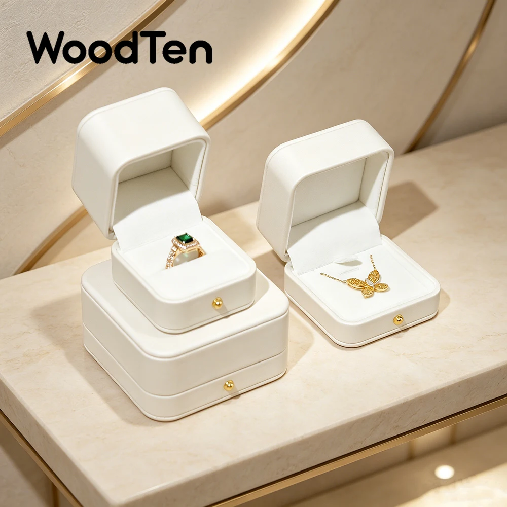 WoodTen PU Leather Jewelry Box White Jewelry Organizer Ring Earrings Necklace Bracelet Storage Box Portable Jewelry Storage Prop
WoodTen PU Leather Jewelry Box White Jewelry Organizer Ring Earrings Necklace Bracelet Storage Box Portable Jewelry Storage Prop