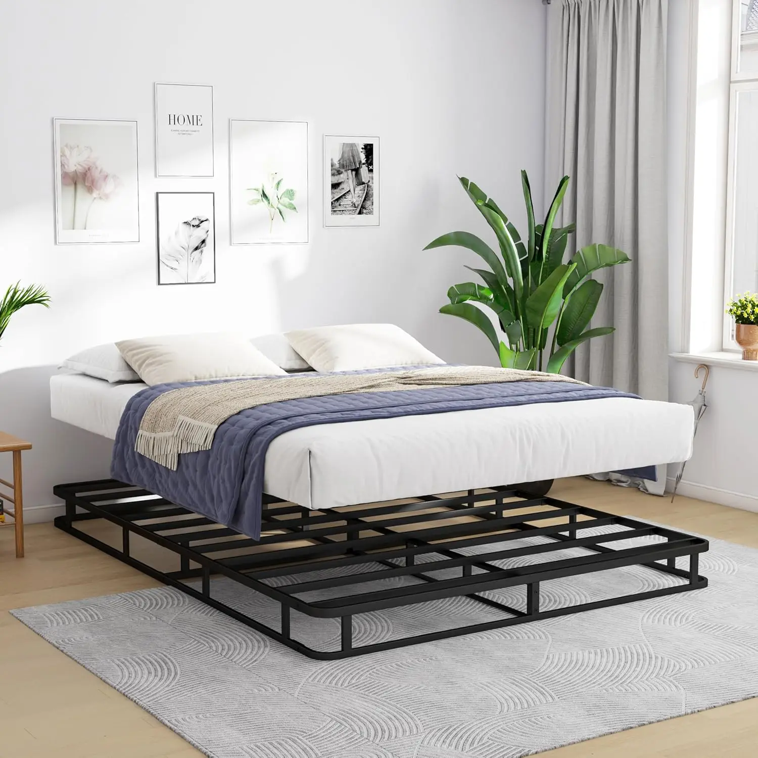 Queen Box Spring 5 Inch Box Spring For Queen Bed,Heavy Duty Carbon Steel Box Spring Bed Base With Easy Assembly,Mattress
Queen Box Spring 5 Inch Box Spring For Queen Bed,Heavy Duty Carbon Steel Box Spring Bed Base With Easy Assembly,Mattress