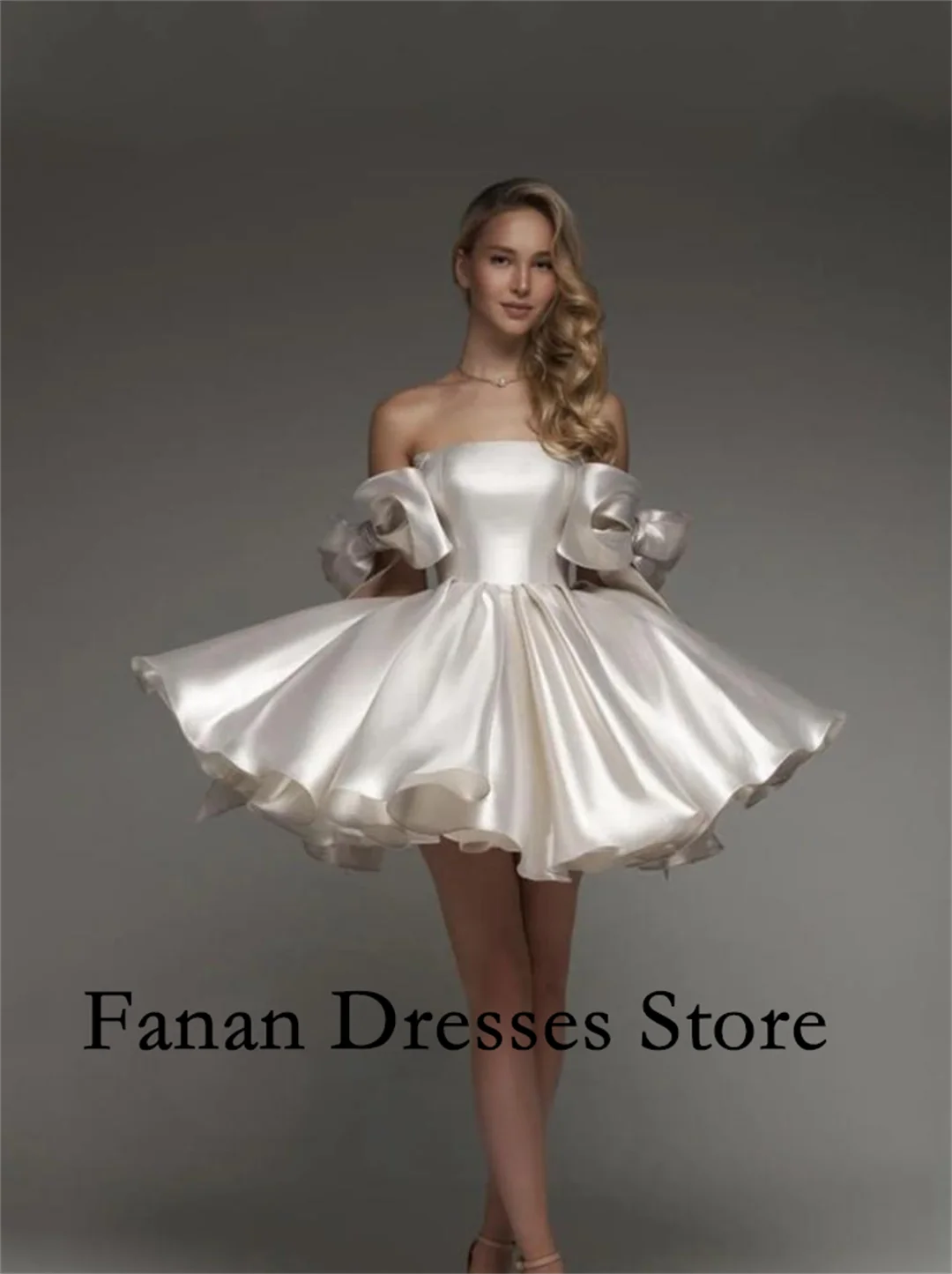 FANAN Korea Трапеция без бретелек Мини длиной выше колена Короткая пышная юбка Корсет Свадебные платья 웨딩드레스 Довольно по индивидуальному заказу цвета слоновой кости
FANAN Korea Трапеция без бретелек Мини длиной выше колена Короткая пышная юбка Корсет Свадебные платья 웨딩드레스 Довольно по индивидуальному заказу цвета слоновой кости