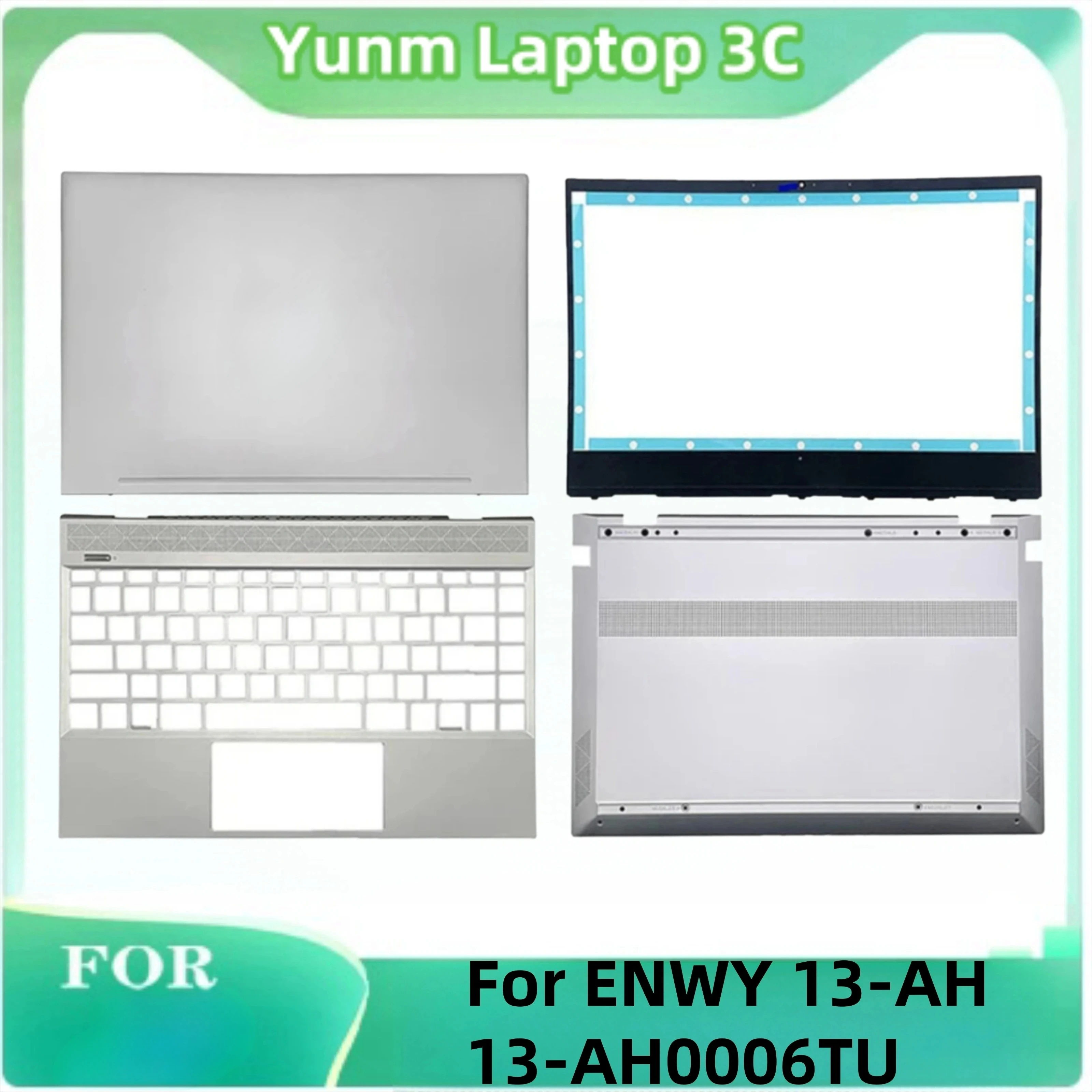 New Original Laptop LCD Back Cover Front Bezel Palm Rest Bottom Case for ENVY 13-AH 13-AH0006TU TPN-W136 L24145-001 Silver
New Original Laptop LCD Back Cover Front Bezel Palm Rest Bottom Case for ENVY 13-AH 13-AH0006TU TPN-W136 L24145-001 Silver