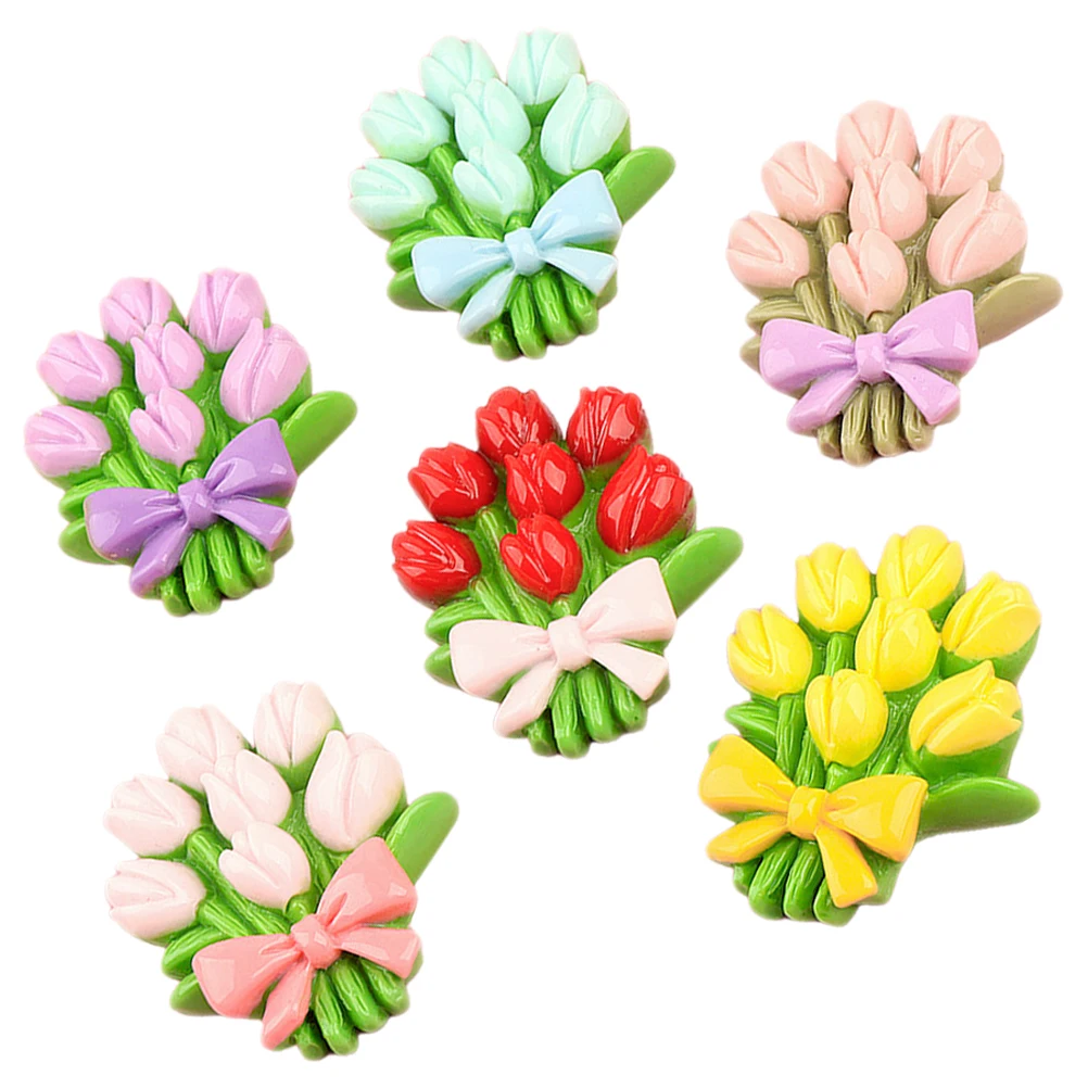 6 Pcs Artificial Bouquet Resin Flower Charms for DIY Phone Case Hairpin Craft Decorations Handmade Accessories Wear Resistant
6 Pcs Artificial Bouquet Resin Flower Charms for DIY Phone Case Hairpin Craft Decorations Handmade Accessories Wear Resistant