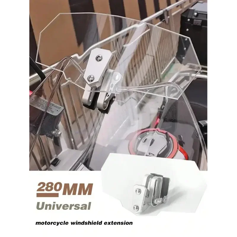 Adjustable Motorcycle Windshield ABS Material Windproof Dustproof Insect Block Lightweight Impact Resistant Fairing Screen
Adjustable Motorcycle Windshield ABS Material Windproof Dustproof Insect Block Lightweight Impact Resistant Fairing Screen