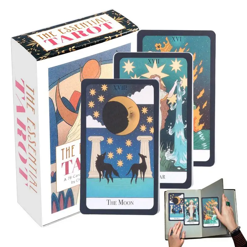 The Essential Tarot Cards English Version Entertainment Predict Fate Board Family Board Game Party Playing Game For Beginners
The Essential Tarot Cards English Version Entertainment Predict Fate Board Family Board Game Party Playing Game For Beginners