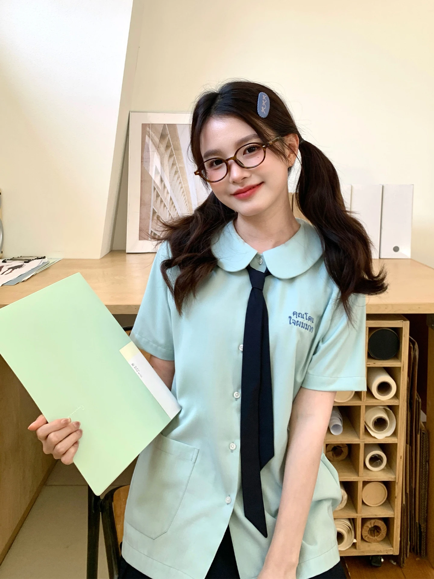 Tokyo Annual Record JK Thai Style Short Sleeve Shirt Women Summer Small Size Mint Green Sailor Uniform Top College Fashion
Tokyo Annual Record JK Thai Style Short Sleeve Shirt Women Summer Small Size Mint Green Sailor Uniform Top College Fashion