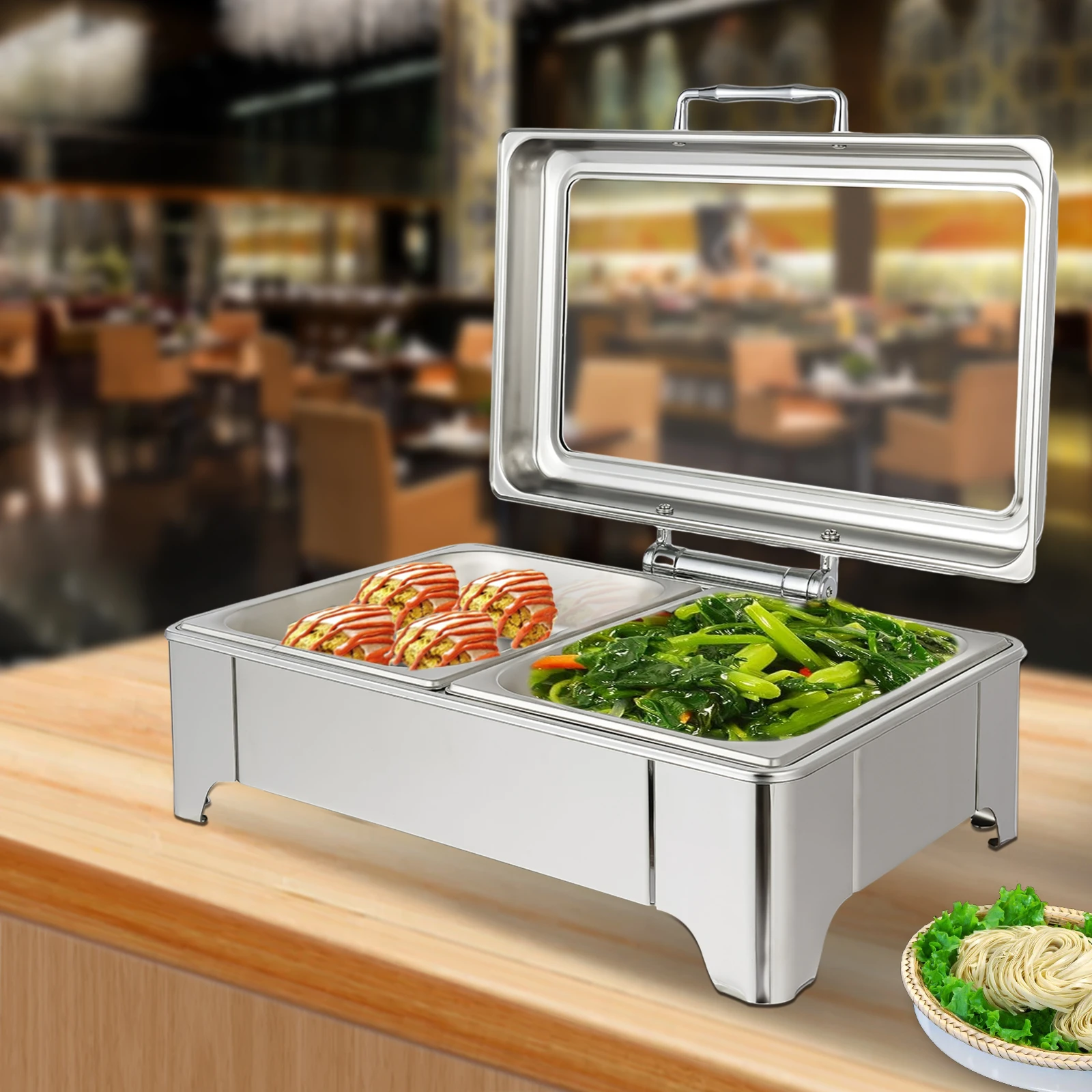 Stainless Steel Self-Service Electric Dining Stove Hotel Tableware Insulation Heating Flip Cover Adjustable Temperature 35-80℃
Stainless Steel Self-Service Electric Dining Stove Hotel Tableware Insulation Heating Flip Cover Adjustable Temperature 35-80℃