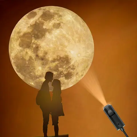 USB techo Luna tierra proyección atmósfera luz cielo estrellado lámpara luz nocturna decoración de dormitorio romántico proyector de galaxia