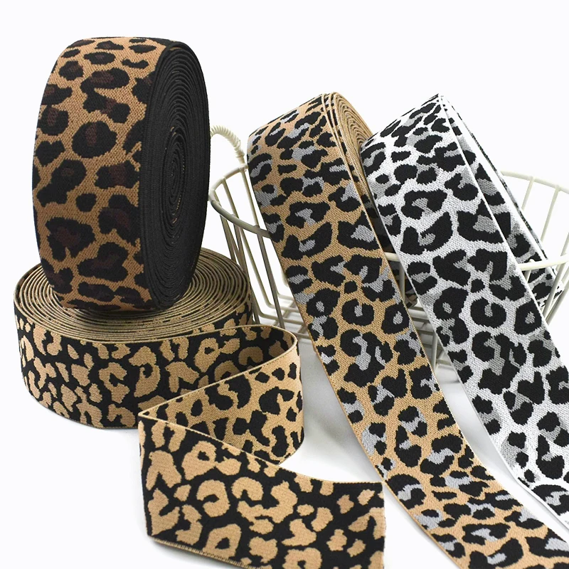 5/10M 40mm Leopard Jacquard Elastic Band Stretch Ribbon for Sport Clothing Yoga Pants Waistband Belt DIY Sewing Webbing Supplies
5/10M 40mm Leopard Jacquard Elastic Band Stretch Ribbon for Sport Clothing Yoga Pants Waistband Belt DIY Sewing Webbing Supplies