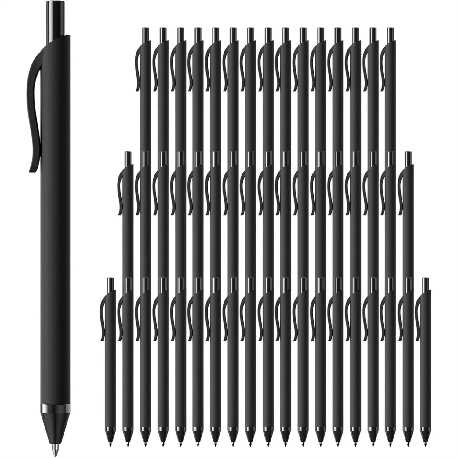 50 Pack Black Ink Pens, 1.0mm Medium Point Ballpoint Pens, Smooth Writing No Bleed Retractable Pens for Office School
50 Pack Black Ink Pens, 1.0mm Medium Point Ballpoint Pens, Smooth Writing No Bleed Retractable Pens for Office School