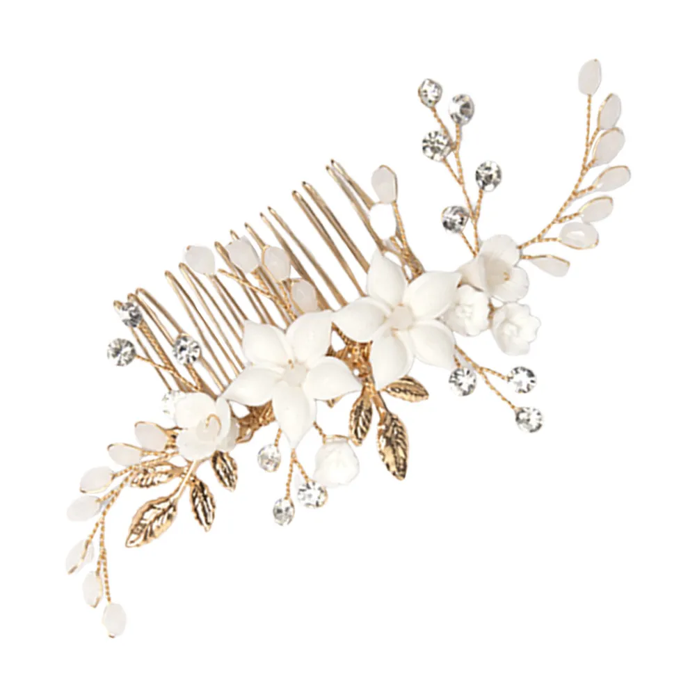 Wedding Bride Hairpin Crystal Ceramic Flower Hair Comb Elegant Bridal Accessory Women Hair Decoration Wedding Bride Headpiece
Wedding Bride Hairpin Crystal Ceramic Flower Hair Comb Elegant Bridal Accessory Women Hair Decoration Wedding Bride Headpiece