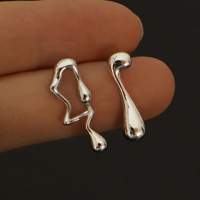 Real 925 Silver Asymmetric Lava Stud Earrings for Women Trendy Personality Fine Jewelry Minimalist Geometric Accessories
Real 925 Silver Asymmetric Lava Stud Earrings for Women Trendy Personality Fine Jewelry Minimalist Geometric Accessories