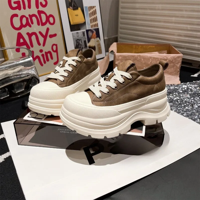 2026 Spring/Summer New Style Fashion-Comfy Thick-Topped Short-Height Heightening Casual Shoes Platform Sneakers Women's Shoes
2026 Spring/Summer New Style Fashion-Comfy Thick-Topped Short-Height Heightening Casual Shoes Platform Sneakers Women's Shoes