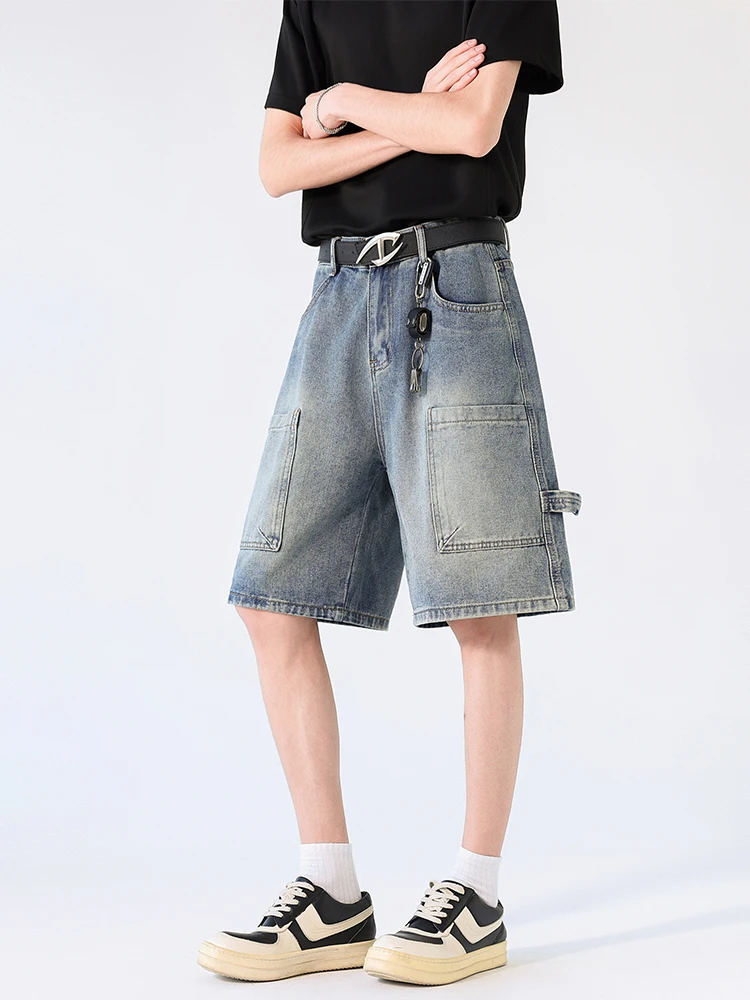 2026 Casual Shorts Men Button Multi-pocket Work Half Pants Fashion Baggy Straight Jeans Cotton Harajuku Trousers Summer
2026 Casual Shorts Men Button Multi-pocket Work Half Pants Fashion Baggy Straight Jeans Cotton Harajuku Trousers Summer