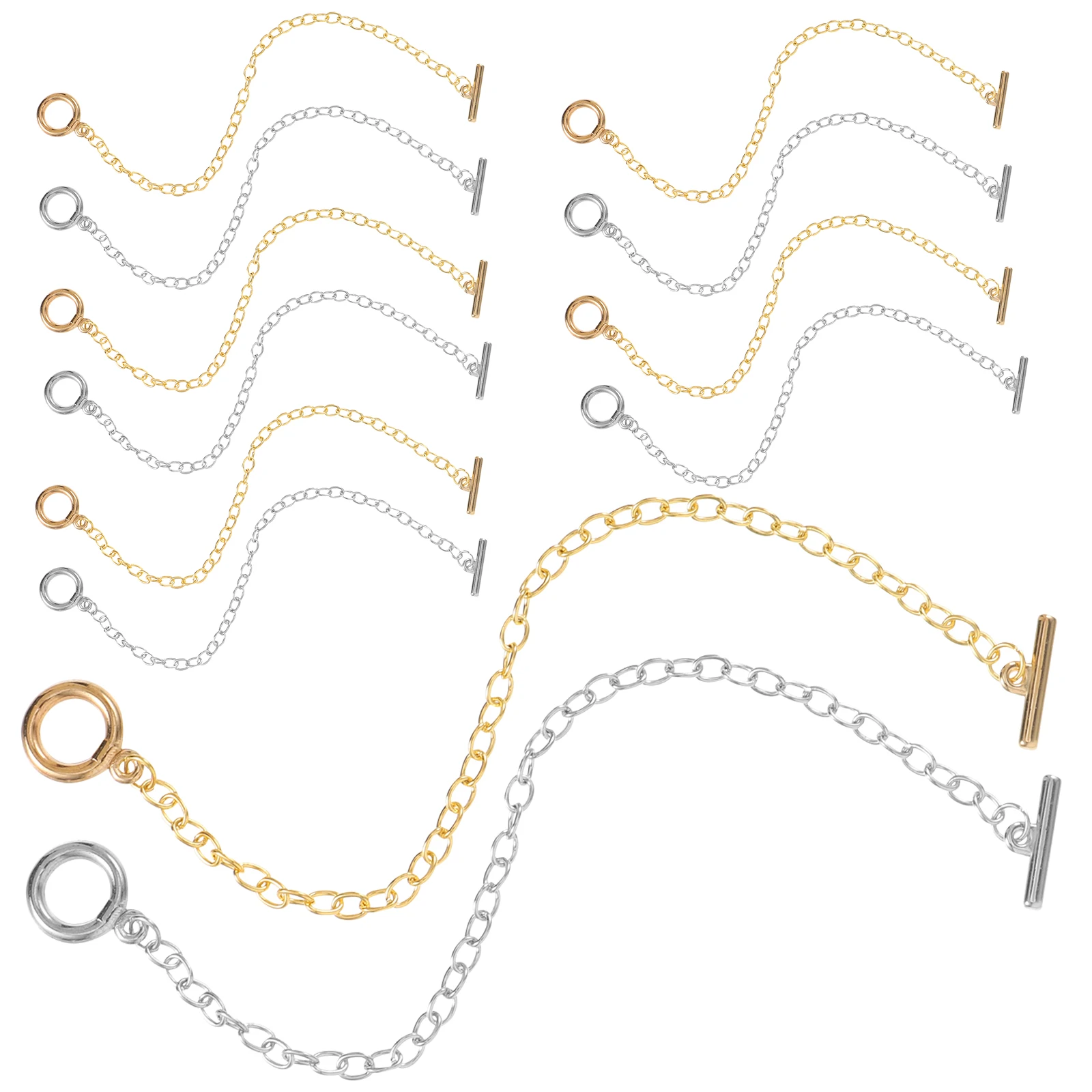 40 Pcs Bracelet Accessories Jewellery Chain Diy Link for Jewelry Making Bracelets Charm Chains Jewellery-making 
40 Pcs Bracelet Accessories Jewellery Chain Diy Link for Jewelry Making Bracelets Charm Chains Jewellery-making