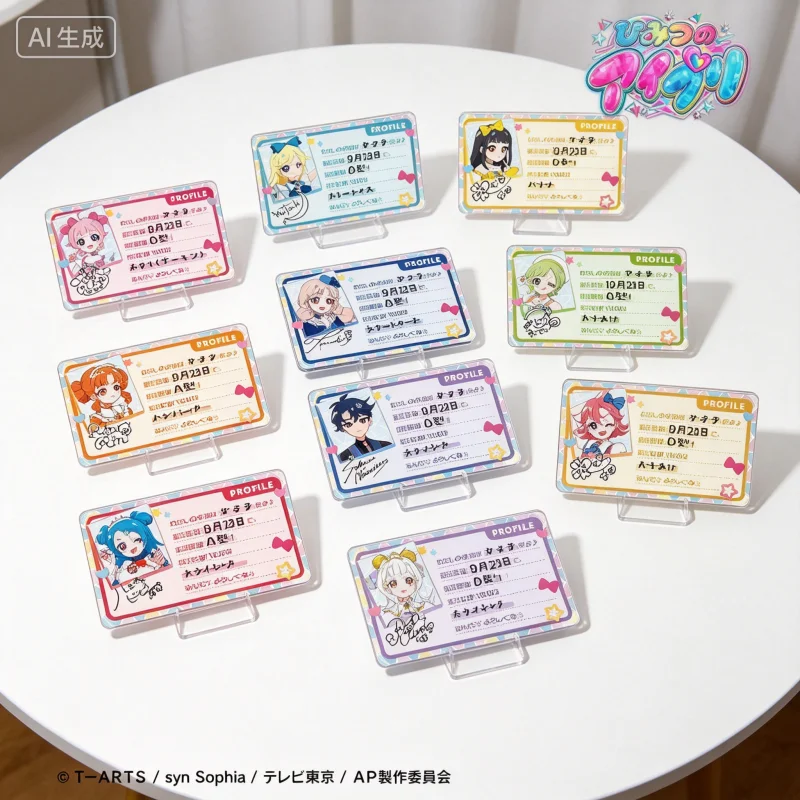 Himitsu no AiPri Himari Aozora Mitsuki Hoshikawa Tsumugi Suzukaze 10cm Acrylic Stand Model Keychains desk decorations
Himitsu no AiPri Himari Aozora Mitsuki Hoshikawa Tsumugi Suzukaze 10cm Acrylic Stand Model Keychains desk decorations