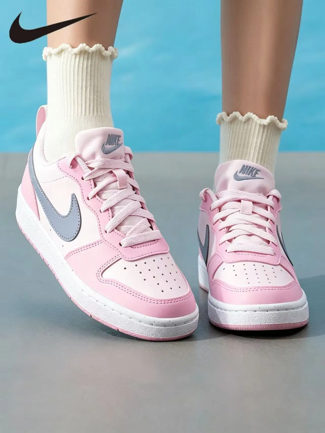 Nike Court Borough Low GS Pink Leather Sneakers Big Kids Girls Classic Retro Skate Shoes Casual Sports Trainers DV5456-604
Nike Court Borough Low GS Pink Leather Sneakers Big Kids Girls Classic Retro Skate Shoes Casual Sports Trainers DV5456-604