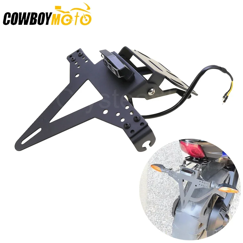 Motorcycle License Number Plate Frame Turn Signals Holder Bracket w/ LED Light For Yamaha YZF R1 R6 FZ1 FZ6 FZ8 MT-07 MT-09
Motorcycle License Number Plate Frame Turn Signals Holder Bracket w/ LED Light For Yamaha YZF R1 R6 FZ1 FZ6 FZ8 MT-07 MT-09