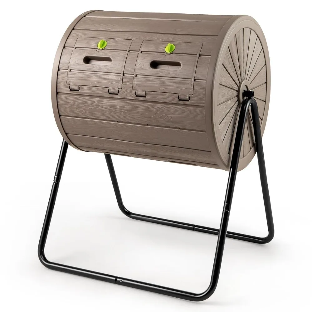 Compost Tumbler, 37.5 Gallon Large Outdoor Compost Bin w/Dual Chambers, 2 Lockable Doors, Efficient 360° Rotating, Customized
Compost Tumbler, 37.5 Gallon Large Outdoor Compost Bin w/Dual Chambers, 2 Lockable Doors, Efficient 360° Rotating, Customized