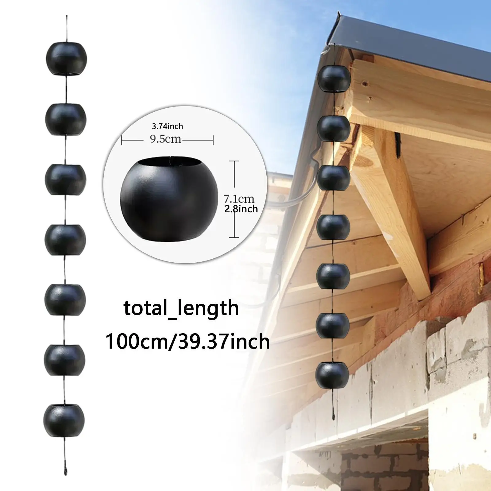 Цепная цепная направляющая для желоба для дождевой воды, ловушка для дождевой воды для дома на открытом воздухе
Цепная цепная направляющая для желоба для дождевой воды, ловушка для дождевой воды для дома на открытом воздухе