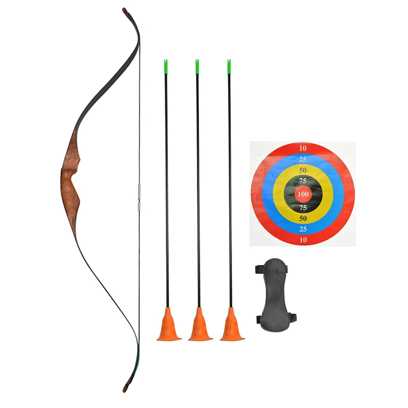 Archery Wooden Bow And Arrow Kit Teen Children Shooting Training Recurve Bow Set Safety Arrowhead For Accessories Outdoor Sports
Archery Wooden Bow And Arrow Kit Teen Children Shooting Training Recurve Bow Set Safety Arrowhead For Accessories Outdoor Sports