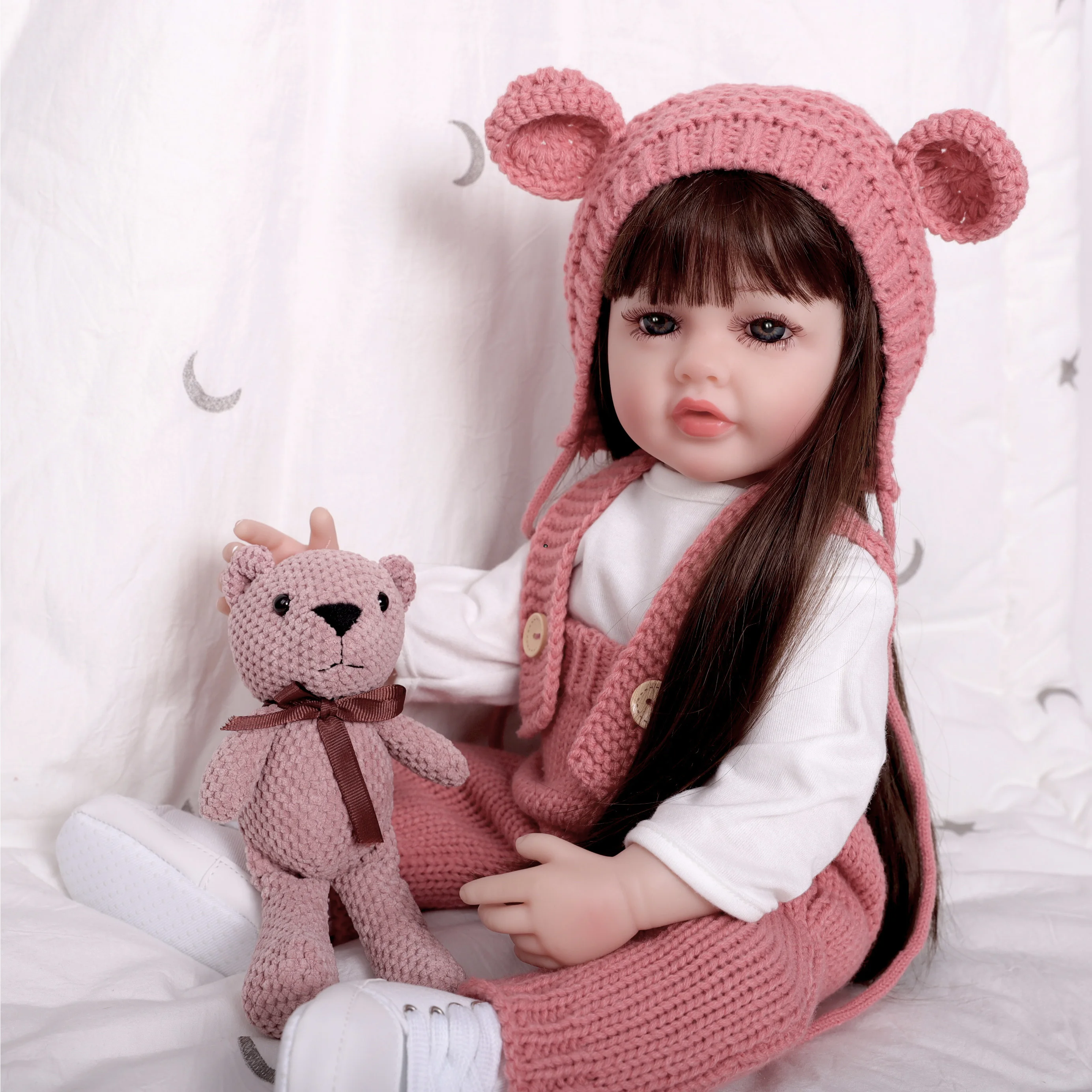 Realistic newborn doll with feeding toys, pink clothing, birthday gift, Christmas gift, suitable for children over 3 years old
Realistic newborn doll with feeding toys, pink clothing, birthday gift, Christmas gift, suitable for children over 3 years old