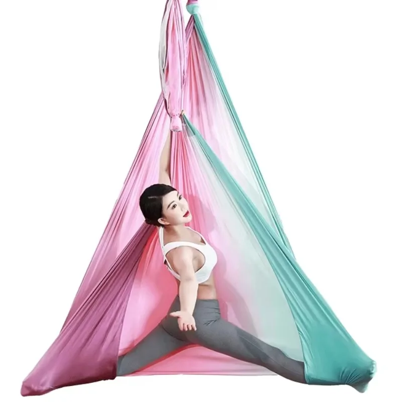 5x2.8M Best Anti Gravity Aerial Yoga Hammock Swing Gradient Color Flying Yoga Bed with Low Stretch Made of Durable Soft Fabric
5x2.8M Best Anti Gravity Aerial Yoga Hammock Swing Gradient Color Flying Yoga Bed with Low Stretch Made of Durable Soft Fabric
