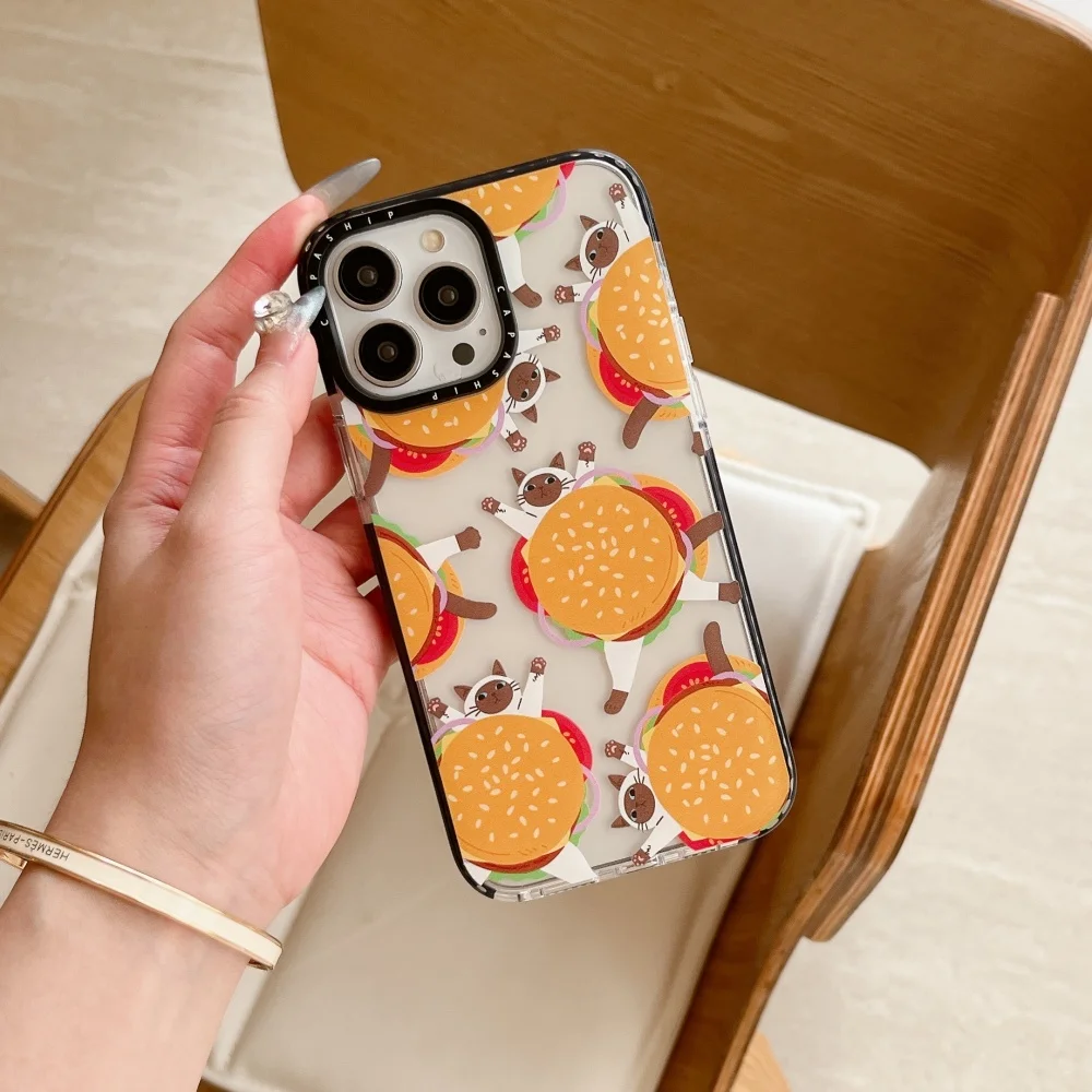 Funny cute Hamburger Cat Clear Soft Case protection for iPhone 16 15 13 12 11 14 Pro Max XR 7 8 Plus X SE Coque
Funny cute Hamburger Cat Clear Soft Case protection for iPhone 16 15 13 12 11 14 Pro Max XR 7 8 Plus X SE Coque