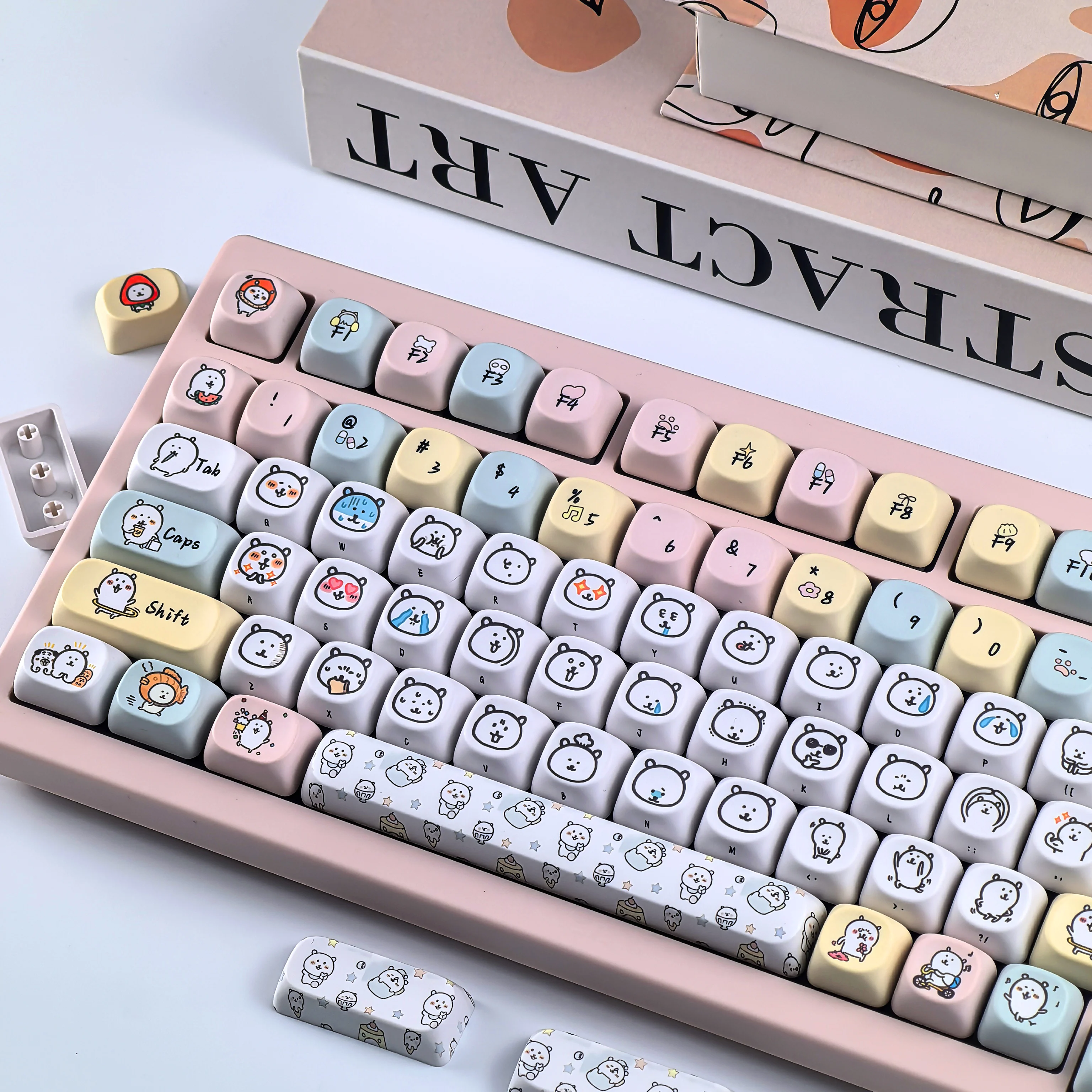 MAIMOOO аниме колпачки для клавиш MOA белый медведь PBT милая Алиса ISO макет AJAZZ AULA F75 настройка клавиатуры колпачок
MAIMOOO аниме колпачки для клавиш MOA белый медведь PBT милая Алиса ISO макет AJAZZ AULA F75 настройка клавиатуры колпачок