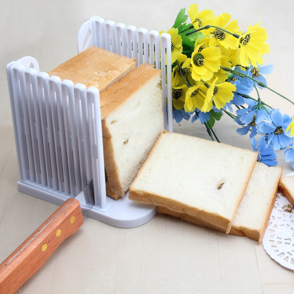Adjustable Bread Slicer White Lightweight Toast Loaf Sandwich Folding Tool Easy Storage Safe Clean Plastic
Adjustable Bread Slicer White Lightweight Toast Loaf Sandwich Folding Tool Easy Storage Safe Clean Plastic