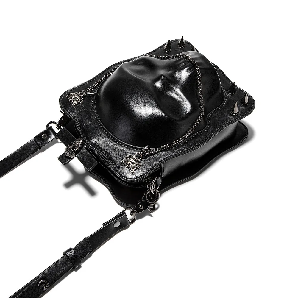 Punk Sle Motorcycle Knight Single oulder Slant Crossbody Bag Skeleton Head Rivet Chain Mobile Phone Bag Medium Size PU Le...
Punk Sle Motorcycle Knight Single oulder Slant Crossbody Bag Skeleton Head Rivet Chain Mobile Phone Bag Medium Size PU Le...