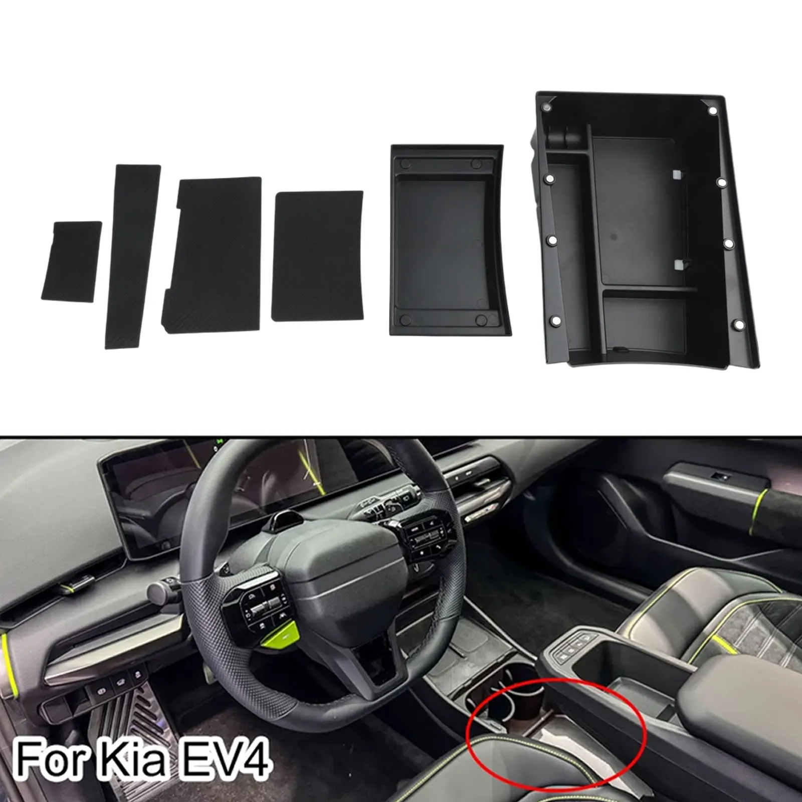 Car Center Console Lower Storage Box For Kia EV4 2025+ Internal Organizer Tray Direct Installation Car Interior Storage Box
Car Center Console Lower Storage Box For Kia EV4 2025+ Internal Organizer Tray Direct Installation Car Interior Storage Box