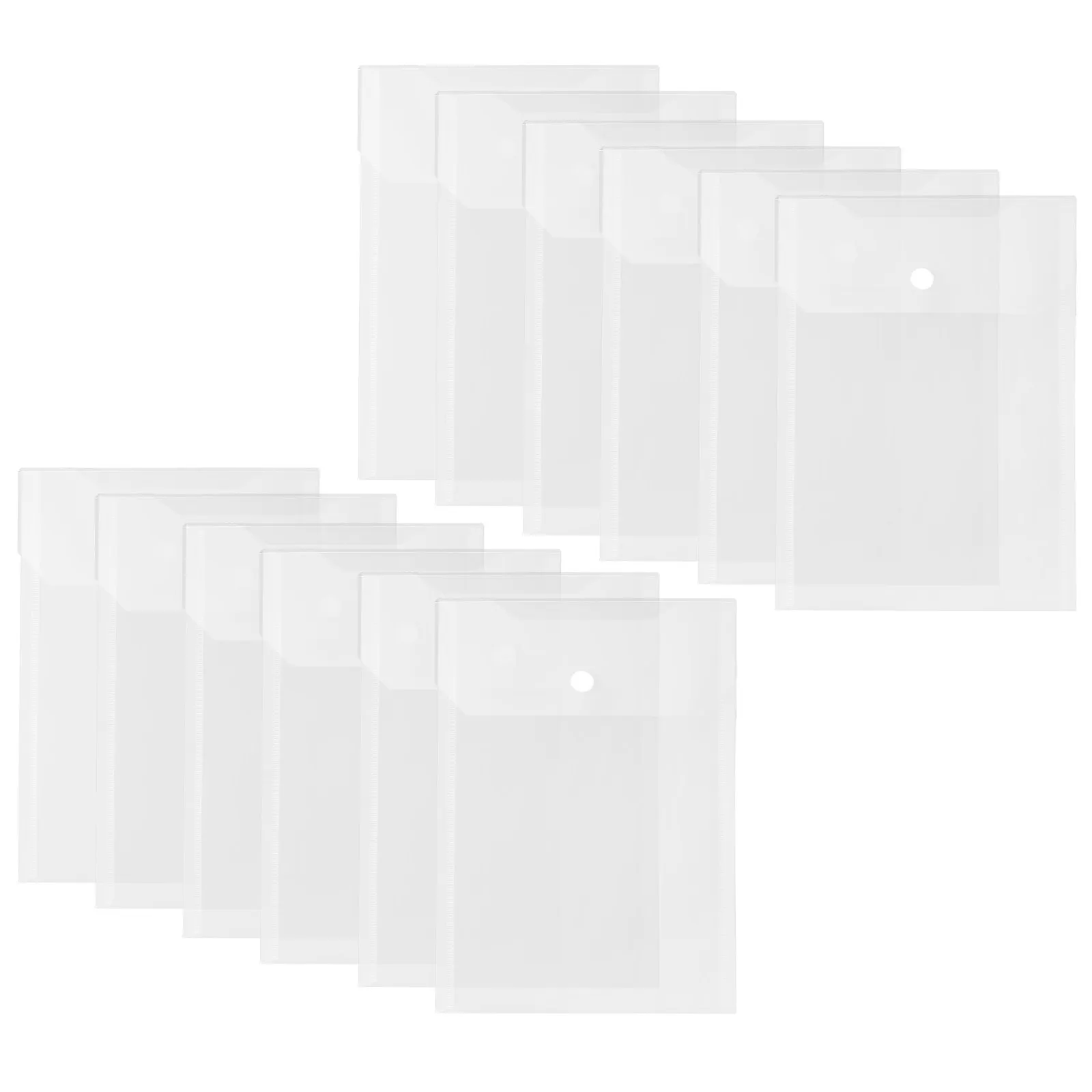 12Pcs A5 Clear PVC Document Wallet File Folder with Snap Button Large Inner Pocket for Contracts Certificates Legal Papers
12Pcs A5 Clear PVC Document Wallet File Folder with Snap Button Large Inner Pocket for Contracts Certificates Legal Papers