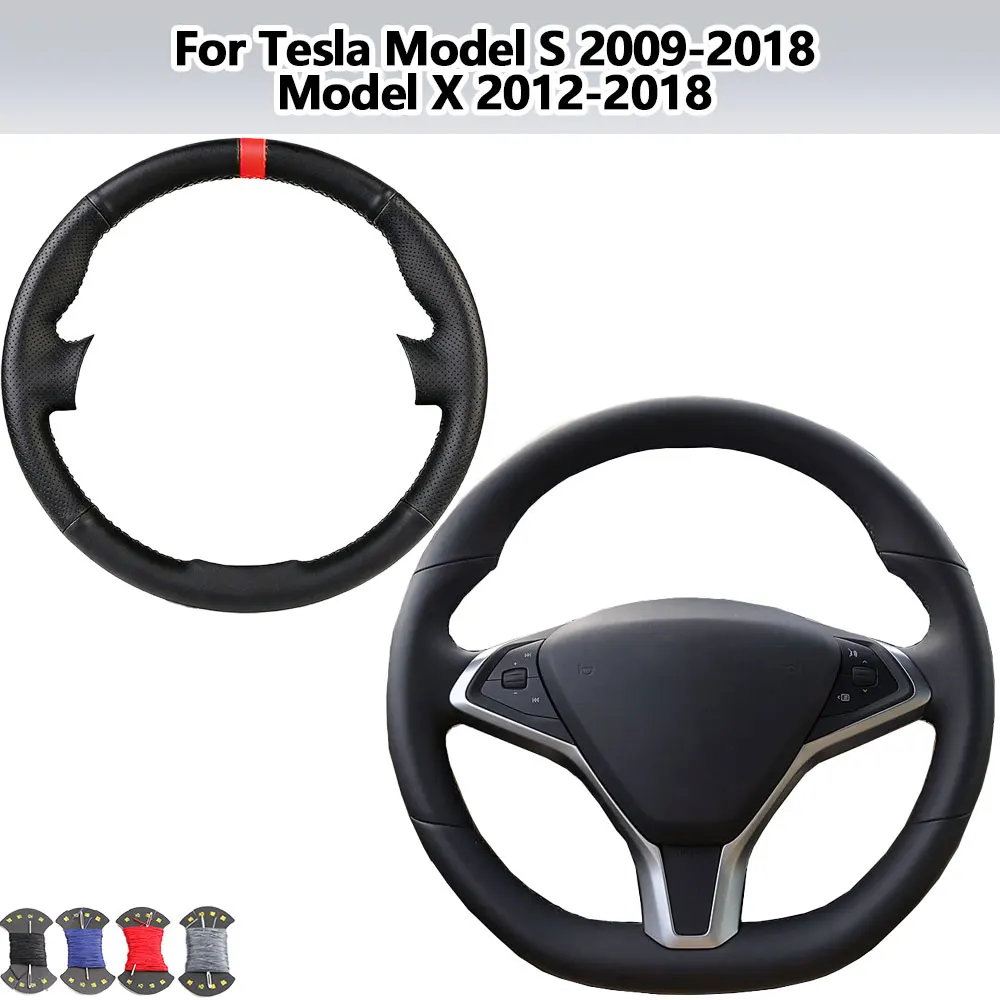 Custom Hand-Stitched Steering Wheel Wrap For Tesla Model S 2009-2018 Model X 2012-2018 Braided Auto Steering Wheel Cover
Custom Hand-Stitched Steering Wheel Wrap For Tesla Model S 2009-2018 Model X 2012-2018 Braided Auto Steering Wheel Cover
