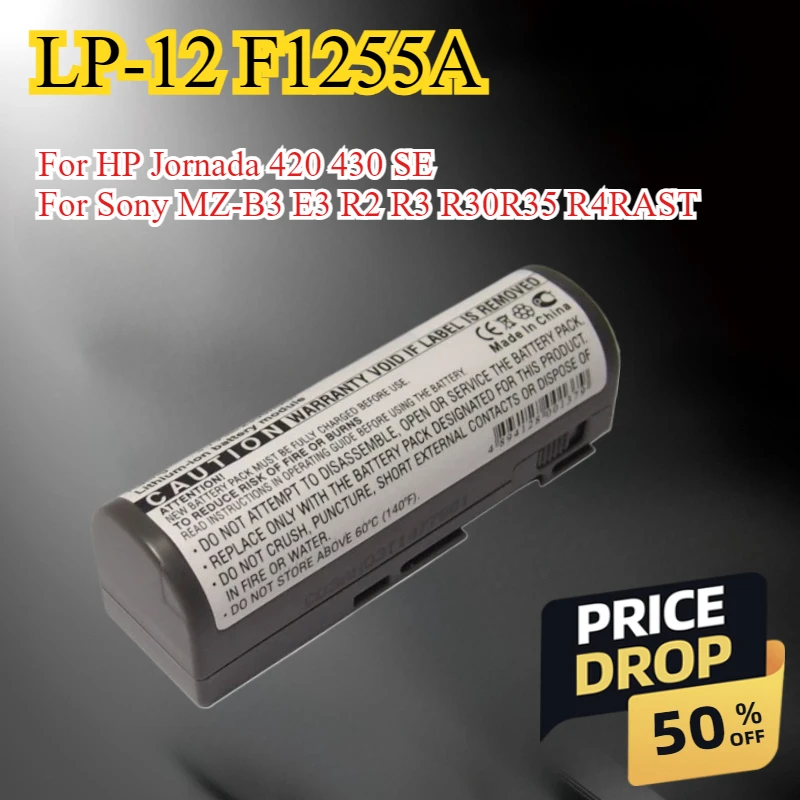 Pocket PC 2300mAh Battery for HP Jornada 420 430 SE for Sony MZ-B3 E3 R2 R3 R30 R35 R4 R4ST Fits F1255-80055 F1255A 1287A LIP12H
Pocket PC 2300mAh Battery for HP Jornada 420 430 SE for Sony MZ-B3 E3 R2 R3 R30 R35 R4 R4ST Fits F1255-80055 F1255A 1287A LIP12H
