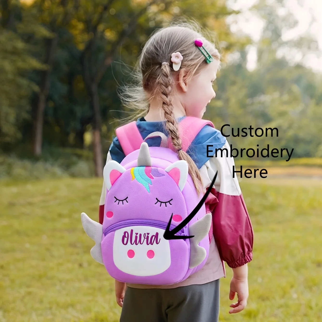 Плюшевый рюкзак с милыми мультяшными животными и вышивкой на заказ | Детская дошкольная сумка на двойное плечо
Плюшевый рюкзак с милыми мультяшными животными и вышивкой на заказ | Детская дошкольная сумка на двойное плечо