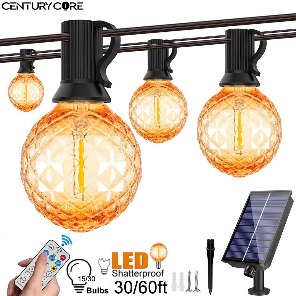 Shatterproof G40 24V Solar String Light E12 LED Light Bulb Waterproof Vintage Party Lights Camping Birthday Garden Decorations
Shatterproof G40 24V Solar String Light E12 LED Light Bulb Waterproof Vintage Party Lights Camping Birthday Garden Decorations