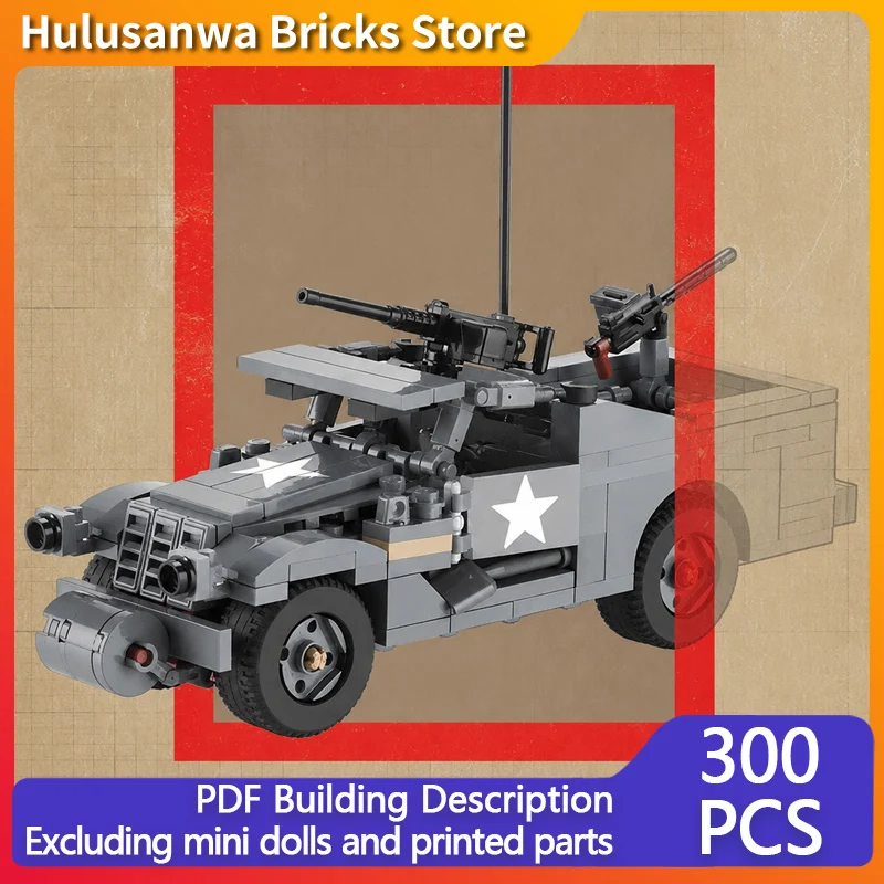 M3A1 Military Scout Car Model MOC Building Bricks War Equipment Modular Technology Gifts Holiday Assemble Children Toys Suit
M3A1 Military Scout Car Model MOC Building Bricks War Equipment Modular Technology Gifts Holiday Assemble Children Toys Suit