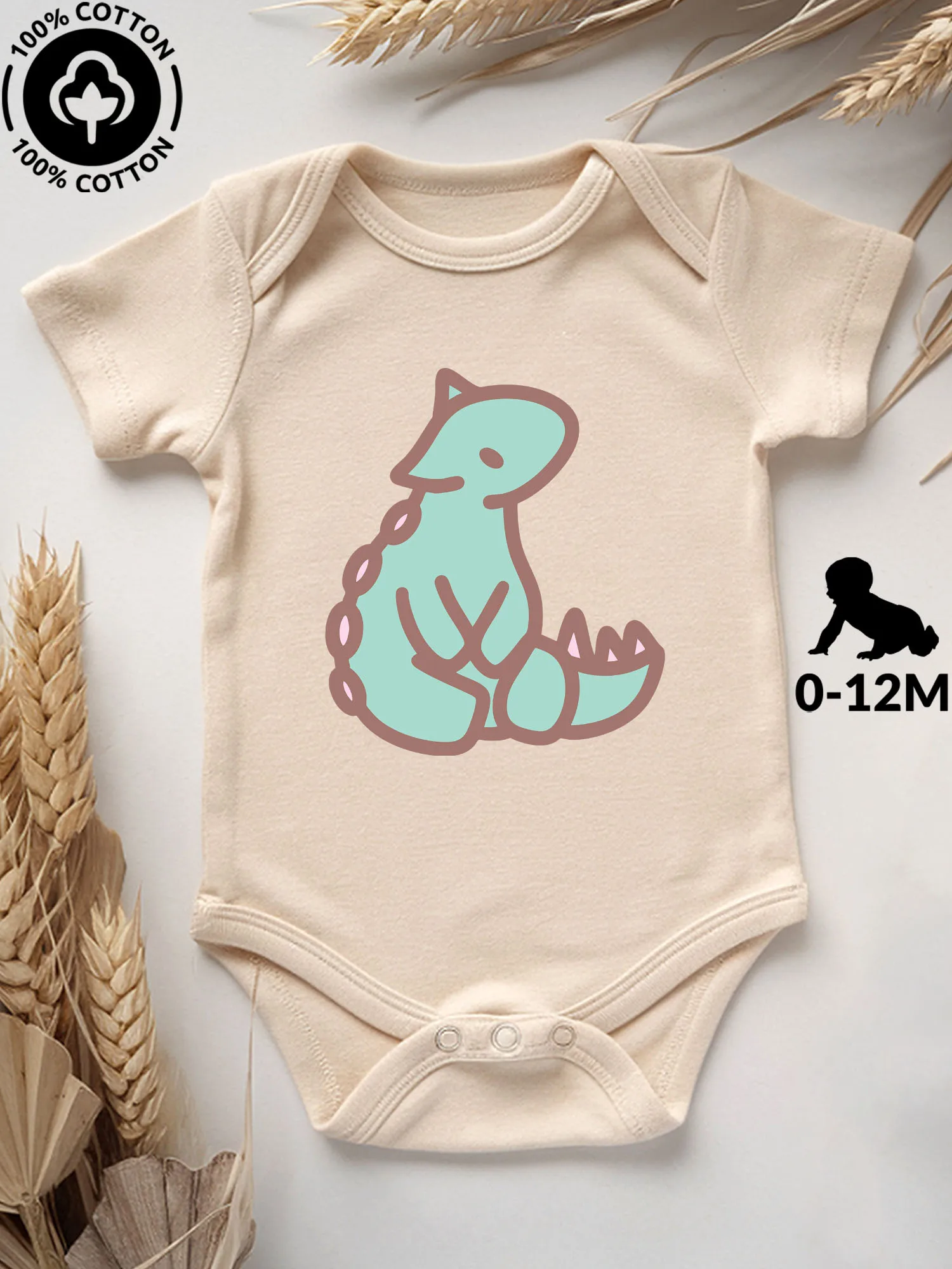 Cute Minmi Unisex Baby Bodysuit, 100% Cotton Soft Onesie, All-Season Wear Beige Crawling Suit 190GSM
Cute Minmi Unisex Baby Bodysuit, 100% Cotton Soft Onesie, All-Season Wear Beige Crawling Suit 190GSM