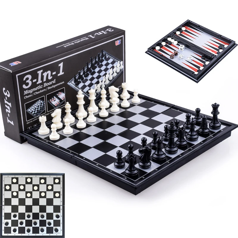 Складные магнитные шахматы 25 см, шашки, нарды, игровая доска 3-в-1, идеальная столешница для семейного сбора
Складные магнитные шахматы 25 см, шашки, нарды, игровая доска 3-в-1, идеальная столешница для семейного сбора