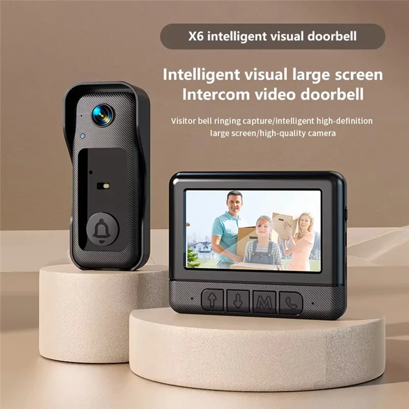 BYBS-4.3-Inch Home Security Smart Doorbell X6 Smart Video Doorbell Infrared Night Vision Smart Doorbell
BYBS-4.3-Inch Home Security Smart Doorbell X6 Smart Video Doorbell Infrared Night Vision Smart Doorbell