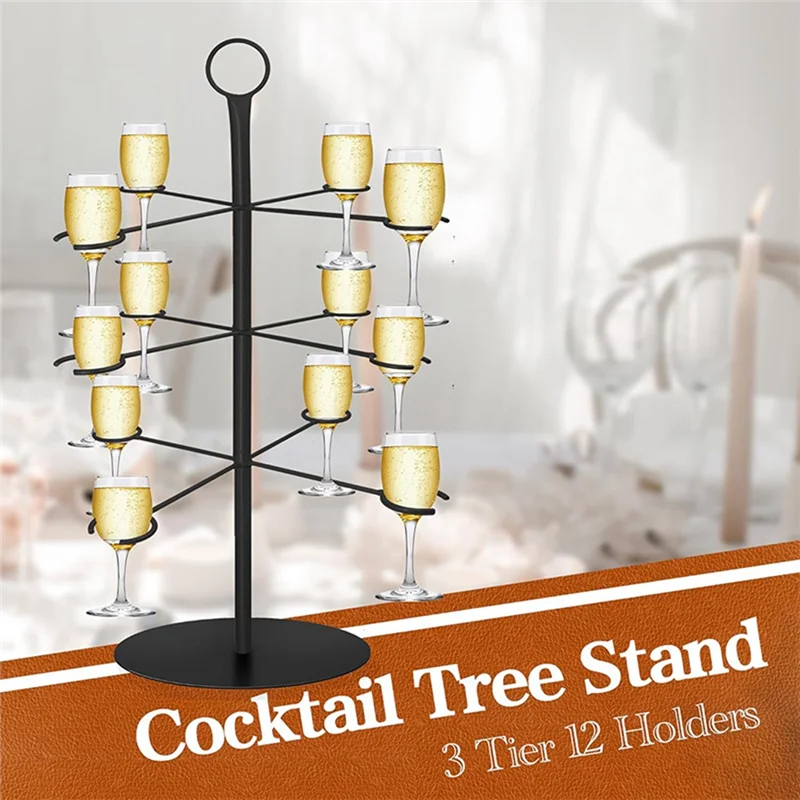 ABVA-Champagne Tower, Metal Drink Tower For Parties Champagne Glass Holder, 3 Tiers - 12 Brackets, Cocktail Tree Stand
ABVA-Champagne Tower, Metal Drink Tower For Parties Champagne Glass Holder, 3 Tiers - 12 Brackets, Cocktail Tree Stand