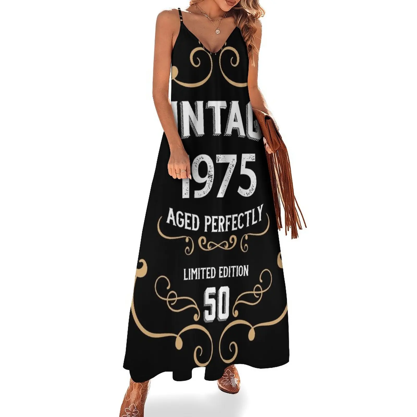 50th Birthday Vintage 1975 Aged Perfectly Gift Sleeveless Dress loose summer dress dresses summer Casual dresses
50th Birthday Vintage 1975 Aged Perfectly Gift Sleeveless Dress loose summer dress dresses summer Casual dresses