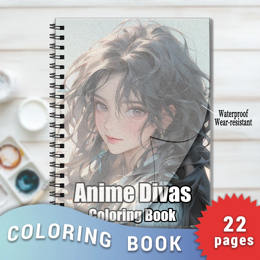 Anime Divas Adult Coloring Book - 8.3x 11.2 Inch 22 Page Coloring Book - Helps Reduce Stress and Ease Emotions
Anime Divas Adult Coloring Book - 8.3x 11.2 Inch 22 Page Coloring Book - Helps Reduce Stress and Ease Emotions