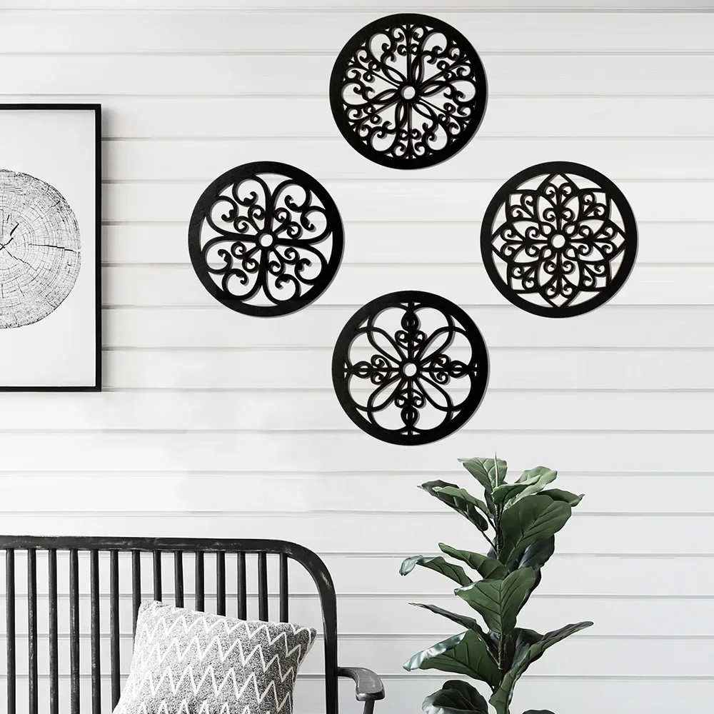 Wood carving round solid wood decal, European style wooden background wall decorative home art pendant
Wood carving round solid wood decal, European style wooden background wall decorative home art pendant
