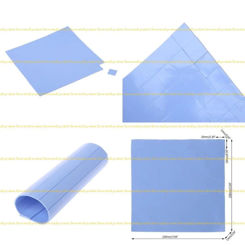 R1WD Thermal Pad 100x100mm Thermal Silicone Pad with Thickness of 1mm Non Conductive 
R1WD Thermal Pad 100x100mm Thermal Silicone Pad with Thickness of 1mm Non Conductive