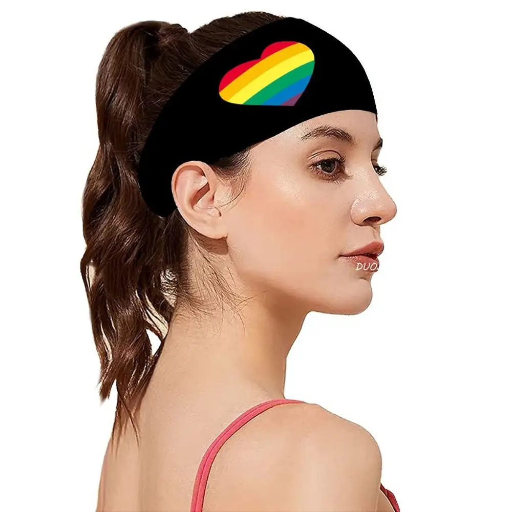 Parade Rainbow Elastic Headband Letter Sweat Absorbing Rainbow Headband Yoga Sports Hairband Breathable Sports Hairband Daily
Parade Rainbow Elastic Headband Letter Sweat Absorbing Rainbow Headband Yoga Sports Hairband Breathable Sports Hairband Daily