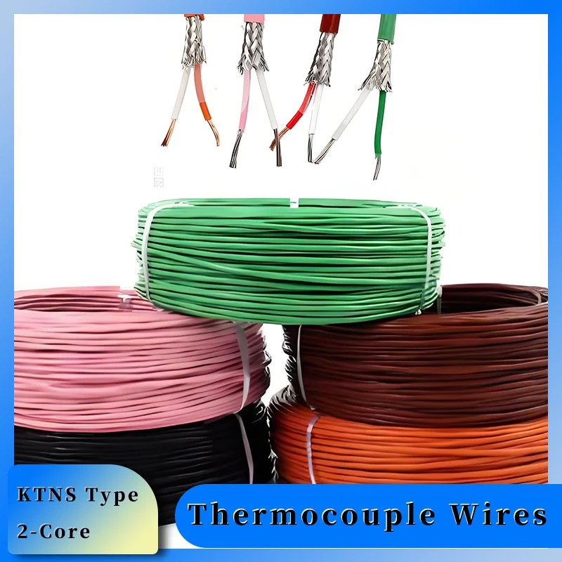 High Temperature PTFE Insulated K T N S Type Thermocouple Wire, 2-Core Shielded Cable for Industrial Measurement 1-10 Meters
High Temperature PTFE Insulated K T N S Type Thermocouple Wire, 2-Core Shielded Cable for Industrial Measurement 1-10 Meters