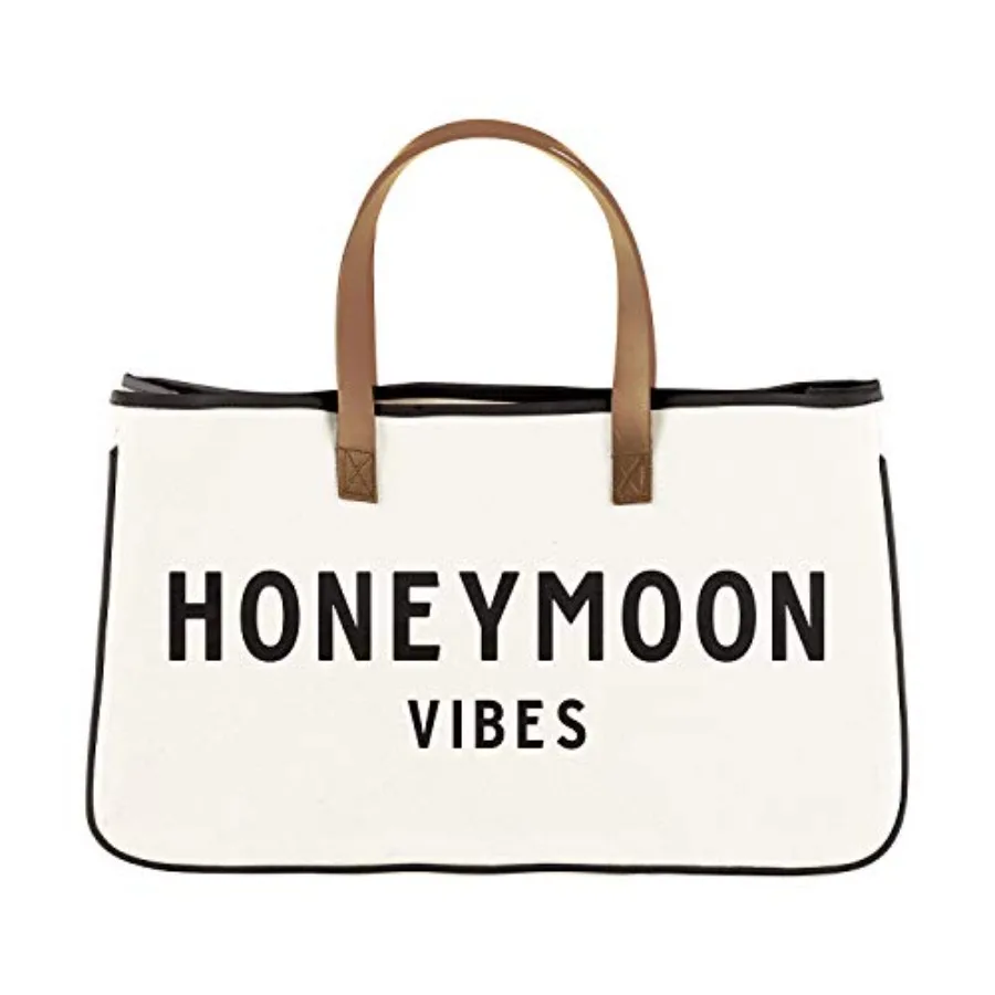 Tote Bag For Women Hold Everything Wedding 100% Cotton Canvas Shoulder Bag, Large, Honeymoon Vibes
Tote Bag For Women Hold Everything Wedding 100% Cotton Canvas Shoulder Bag, Large, Honeymoon Vibes